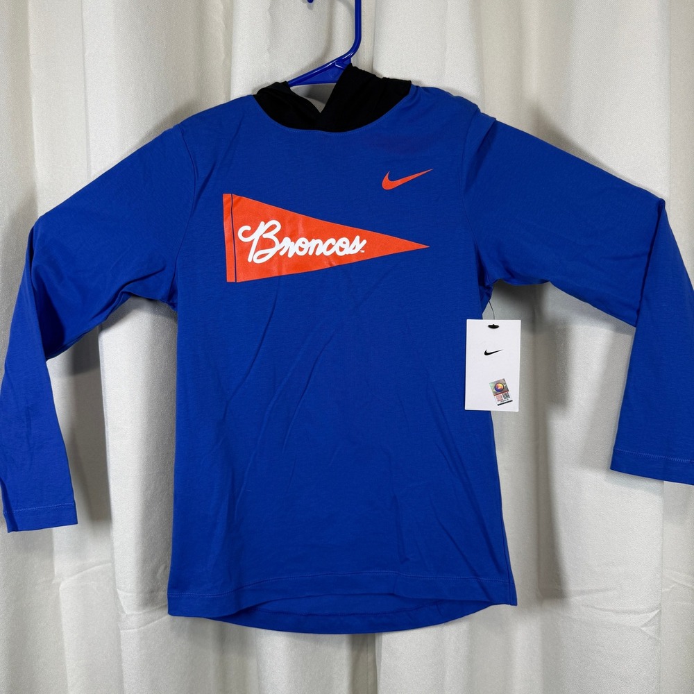 Boise State Broncos Nike YOUTH Medium Long Sleeve‎ W/hoodie